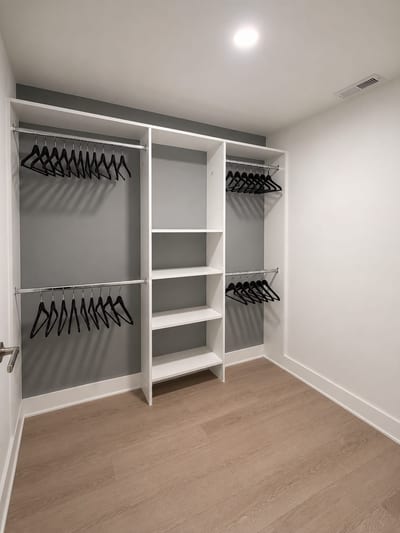 Bedroom wardrobe and storage space at The Anchor House